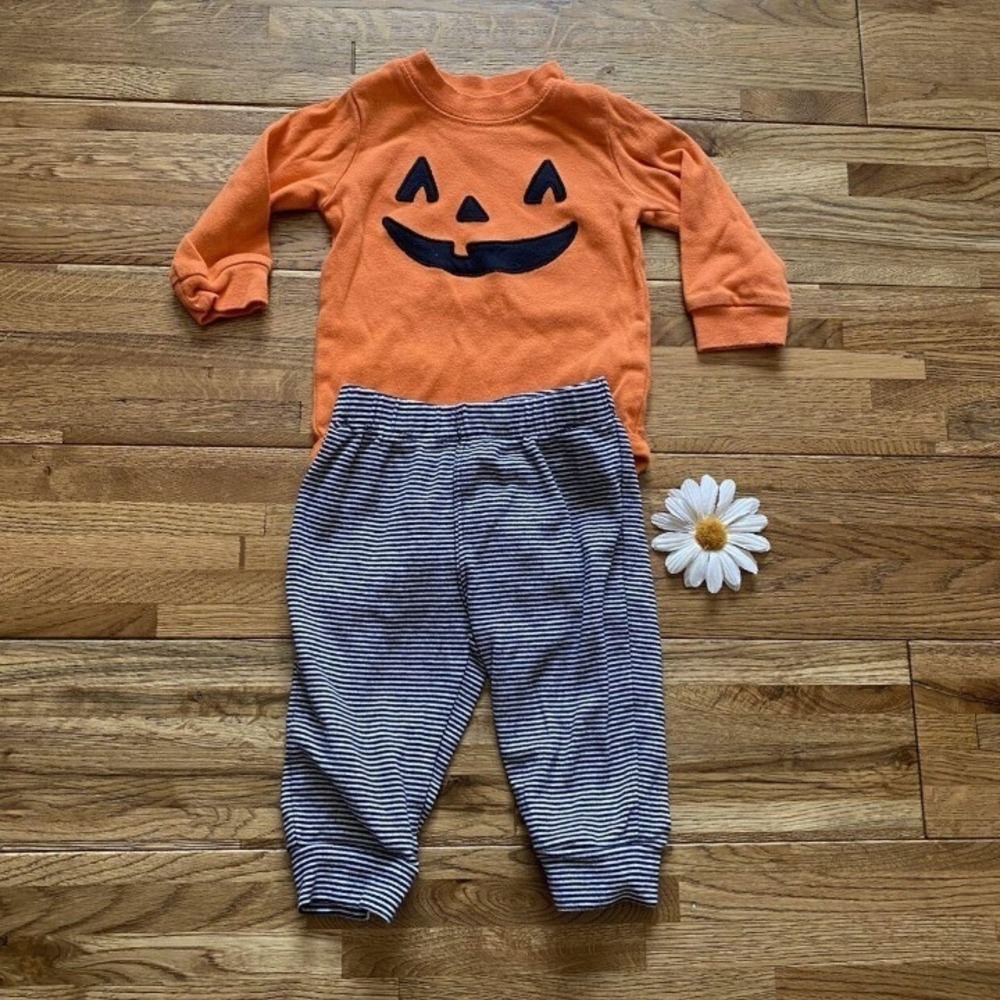 Carter's Pumpkin Halloween Outfit‎ Size 6 Months